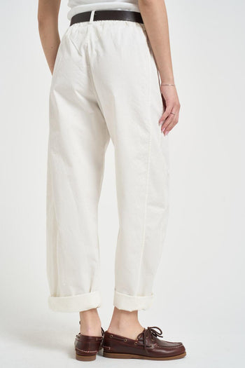 Pantalone donna carrot fit latte<BR/> - 3
