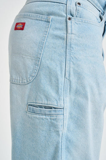 Jeans uomo wide leg in denim chiaro - 5