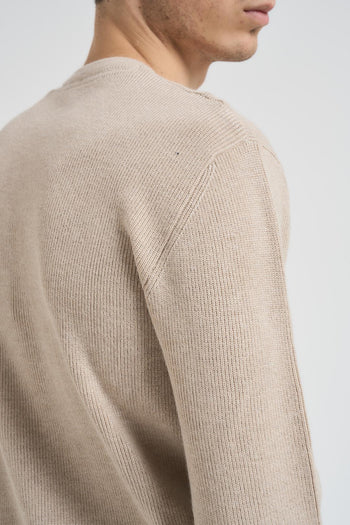 Maglia uomo girocollo beige - 5