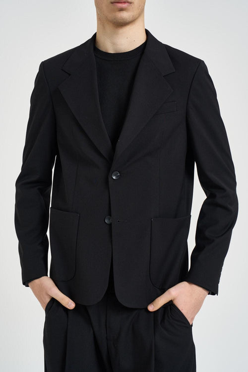Giacca uomo monopetto nera - 2