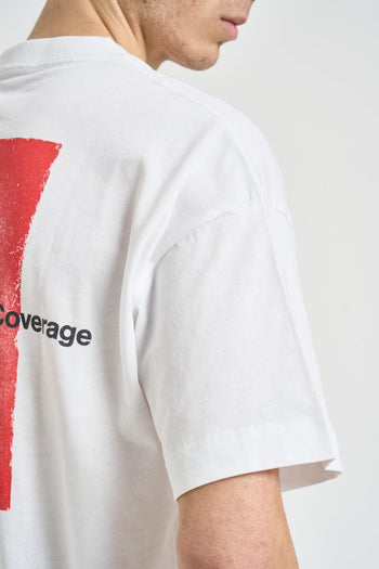 T-shirt uomo con stampa bianca - 4