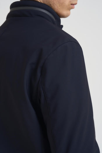 Giubbotto trench midi uomo blu notte - 5