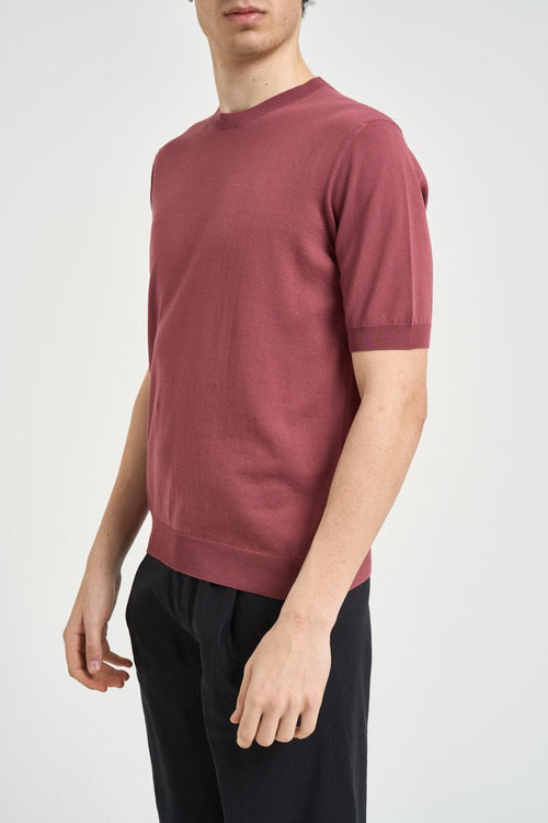 T-shirt uomo in maglia amarena - 2
