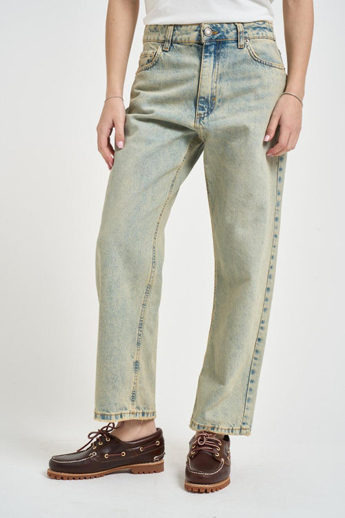 Jeans donna effetto vintage in denim