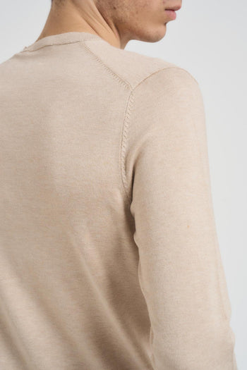 Maglia uomo girocollo beige - 4