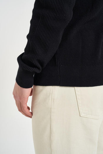Maglia uomo girocollo nera - 6