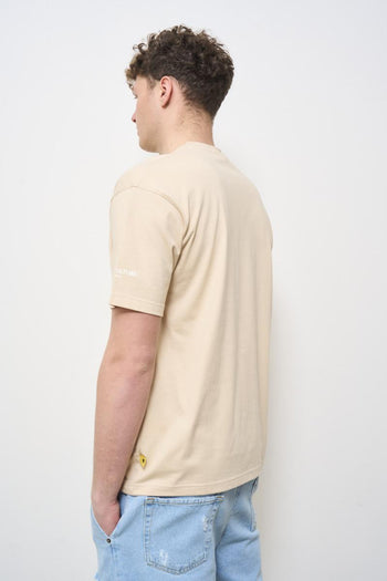 T-shirt uomo girocollo avorio - 4