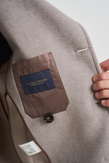 Cappotto uomo doppiopetto corto grigio chiaro - 7