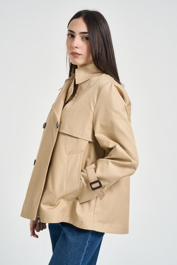 Trench donna Biglia corto beige - 3