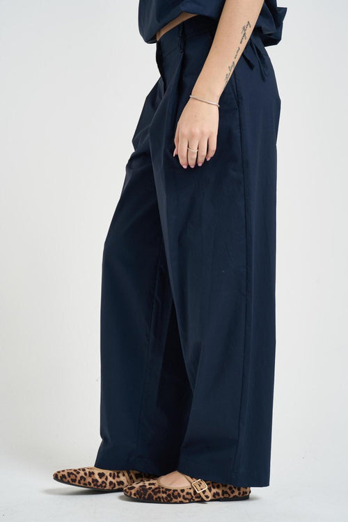 Pantalone donna balloon blu - 2