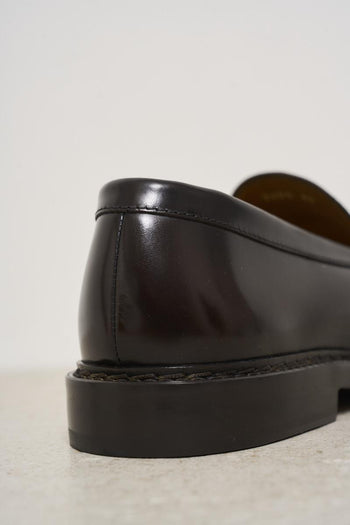 Mocassino uomo in pelle marrone - 5