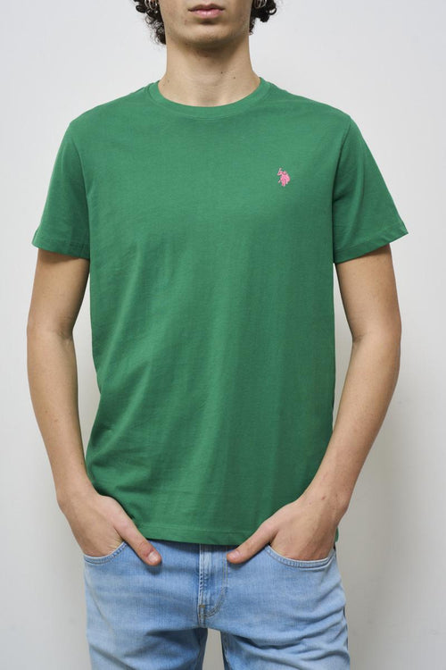 T-shirt uomo girocollo verde