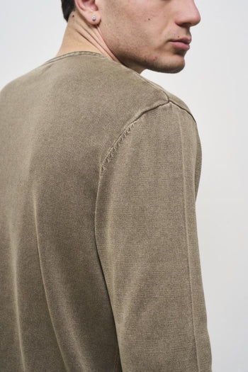 Men's Vintage Brown Crewneck Sweater - 5