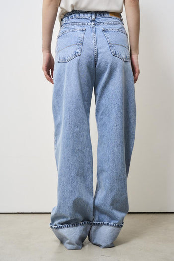 Jeans donna Baggy con risvolto - 3