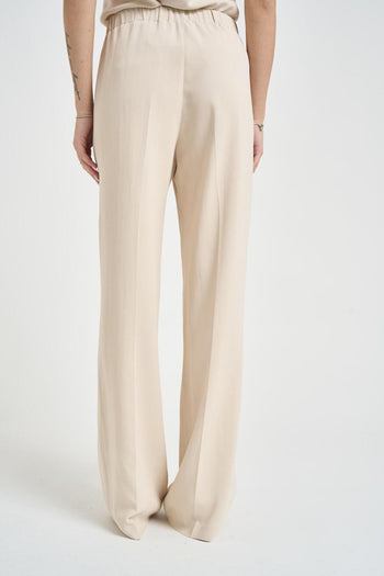 Pantalone donna a palazzo panna - 4