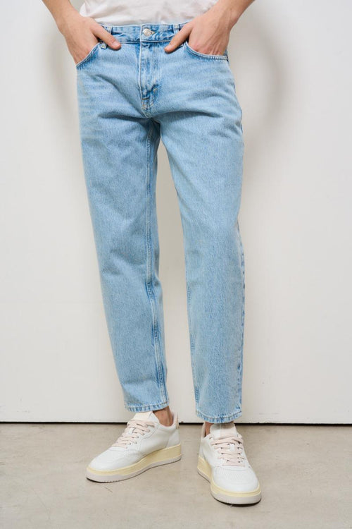 Jeans uomo regular in denim chiaro