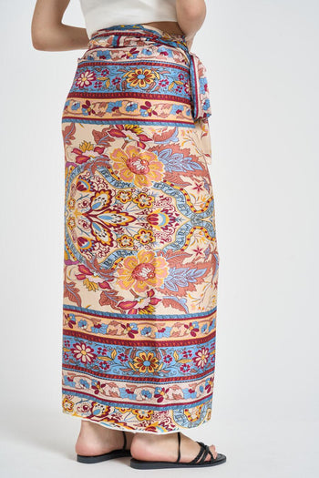 Gonna pareo donna fantasia multicolor - 4