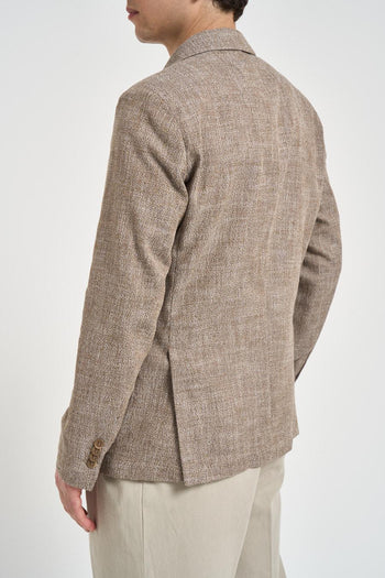 Giacca uomo in cotone tortora - 3