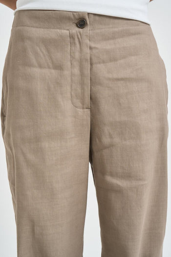 Pantalone donna a palazzo fango - 3