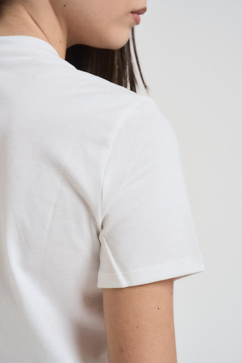 T-shirt donna con logo bianca - 4