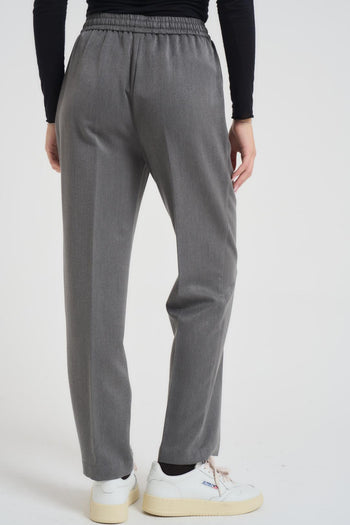 Pantalone donna grigio a sigaretta - 3