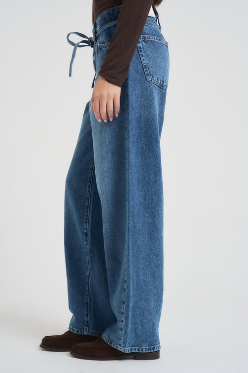 Jeans donna balloon denim medio - 2