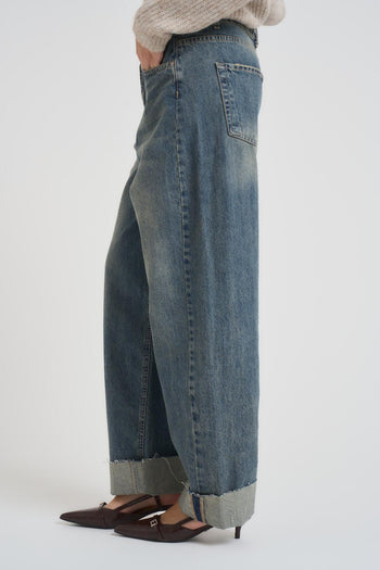 Jeans donna gamba dritta in denim - 3