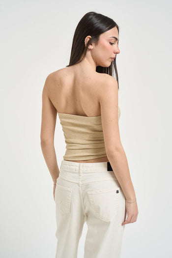 Top donna a fascia oro - 3