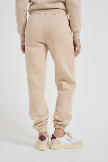 Pantalone tuta jogger donna beige - 5
