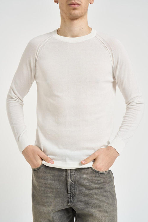 Maglia uomo girocollo bianca