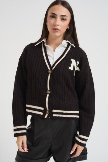 Cardigan college donna nero - 3