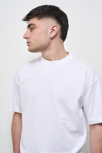 T-shirt uomo girocollo bianca - 4
