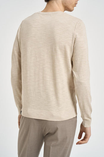Maglia uomo in maglia beige - 3