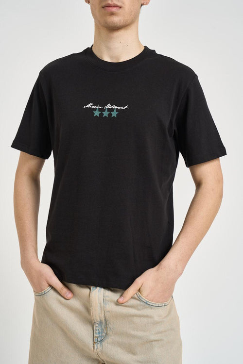 T-shirt uomo con stampa nera