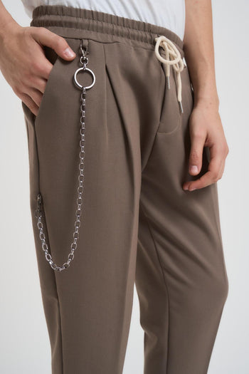 Pantalone uomo con elastico fango - 3