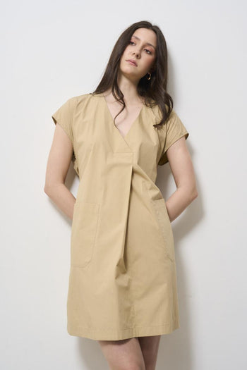 Beige women's dress - 3