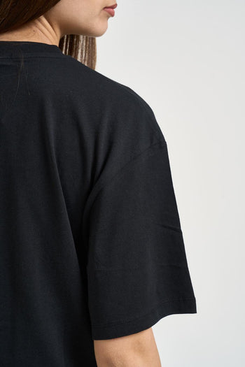 T-shirt donna cropped nera - 4