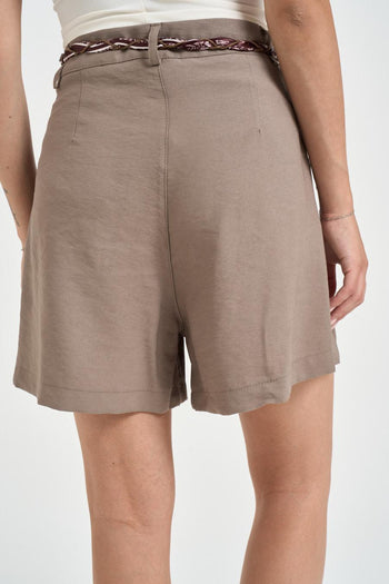 Shorts donna ampi tortora - 3