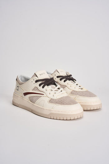 Sneakers uomo Torneo bianca e marrone - 3