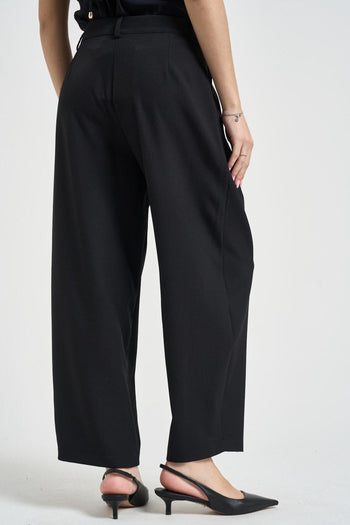 Pantalone donna balloon nero - 5