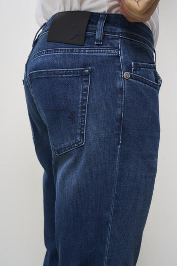 Men's Skinny Dark Denim Jeans - 7