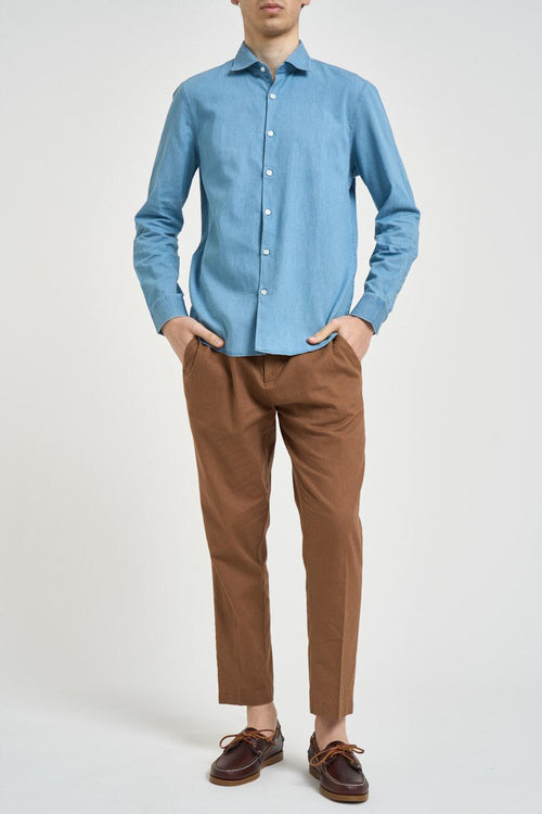 Camicia uomo celeste