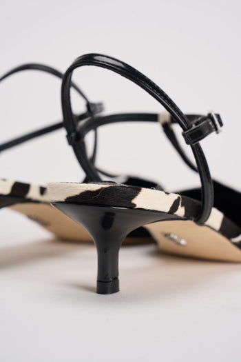 Slingback donna in cavallino muccato - 6