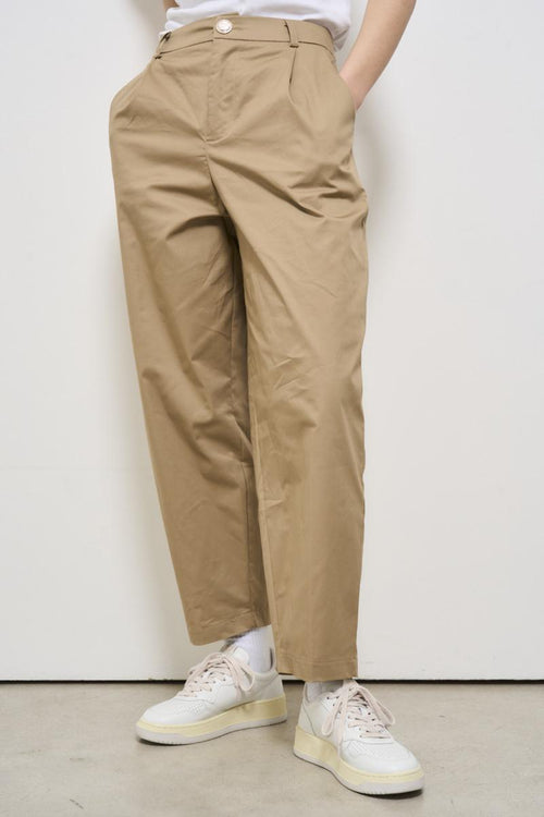 Beige women's trousers - 2