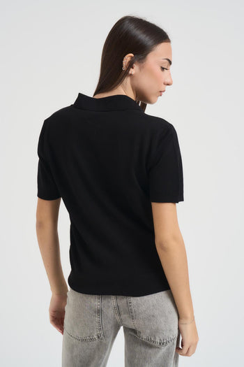 Polo donna nera - 4