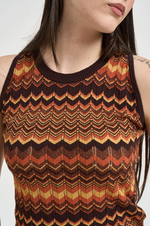 Top donna smanicato multicolor - 2