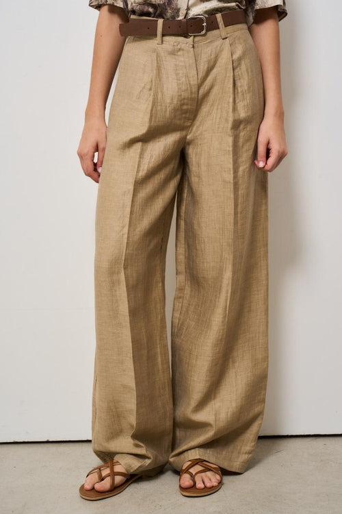 Pantalone donna a palazzo cammello - 2