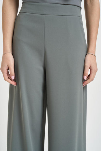 Pantalone donna a palazzo grigio - 4