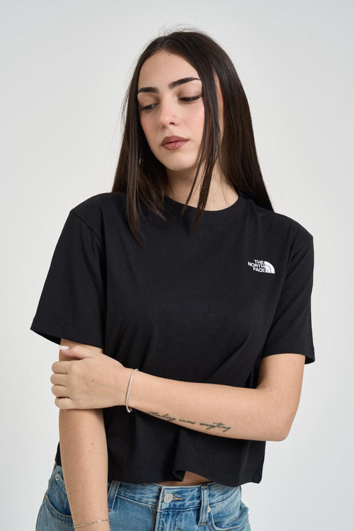 T-shirt donna regular girocollo nera - 2