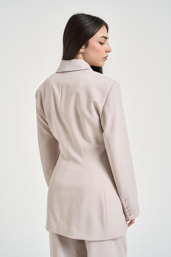 Blazer donna doppiopetto ghiaccio - 5